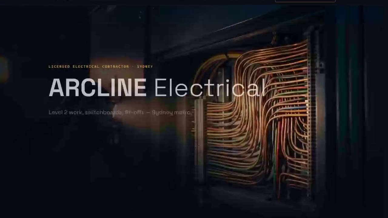 ARCLINE — Night switchboard, copper on navy