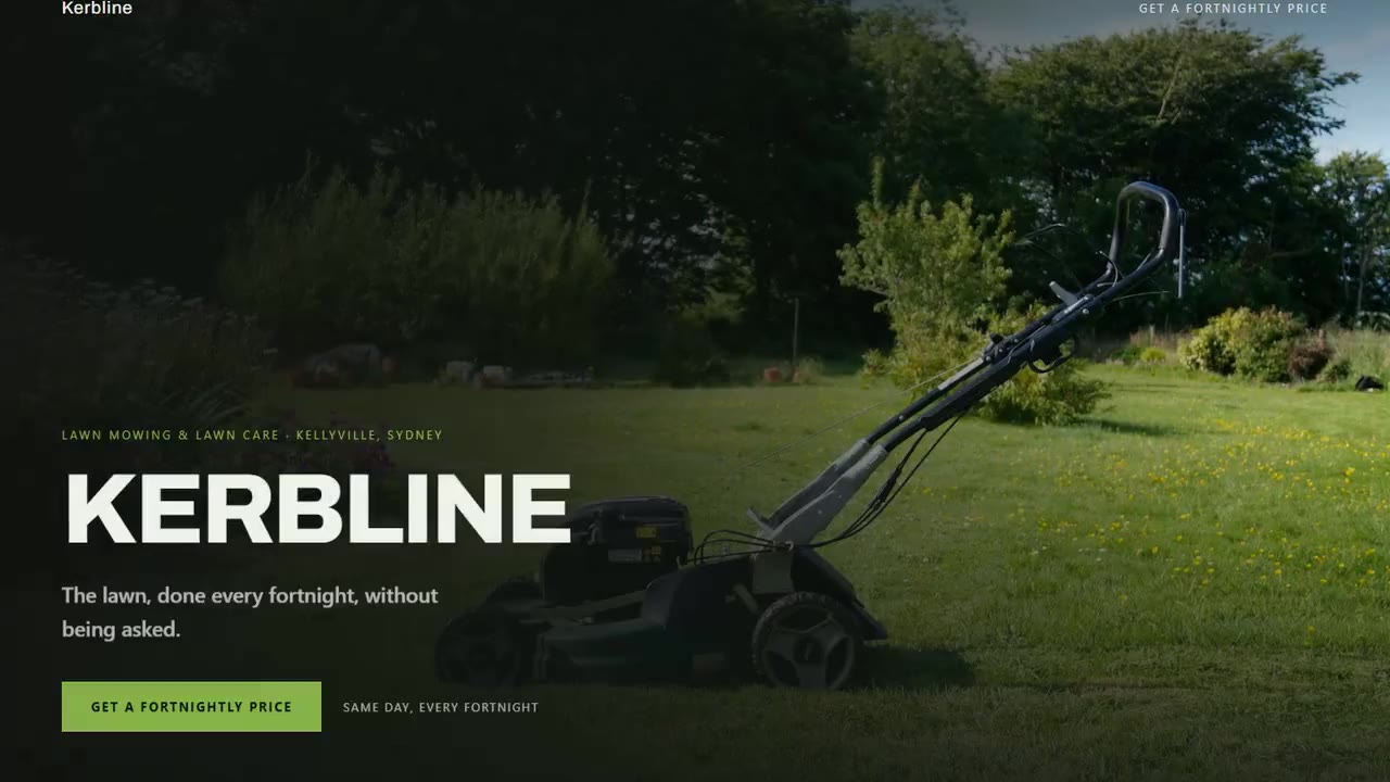KERBLINE — Cut grass, hard type, green