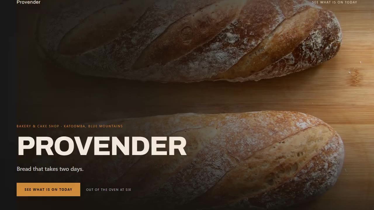PROVENDER — Dark oven, crust, amber