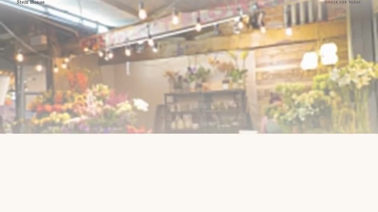 STEM HOUSE — Paper white, market flowers